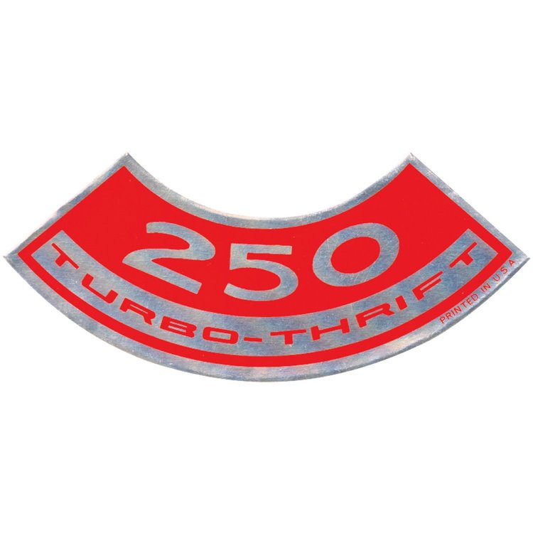 Decal Chevelle/El Camino Air Cleaner 250 Turbo-Thrift
