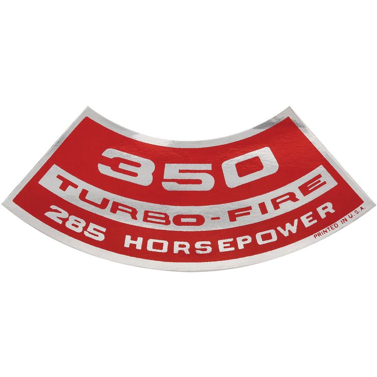 Decal Chevelle/El Camino/Monte Carlo Air Cleaner 350 285HP Turbo-Fire