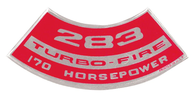 Decal Chevelle/El Camino/Monte Carlo Air Cleaner 350 350HP Turbo-Fire