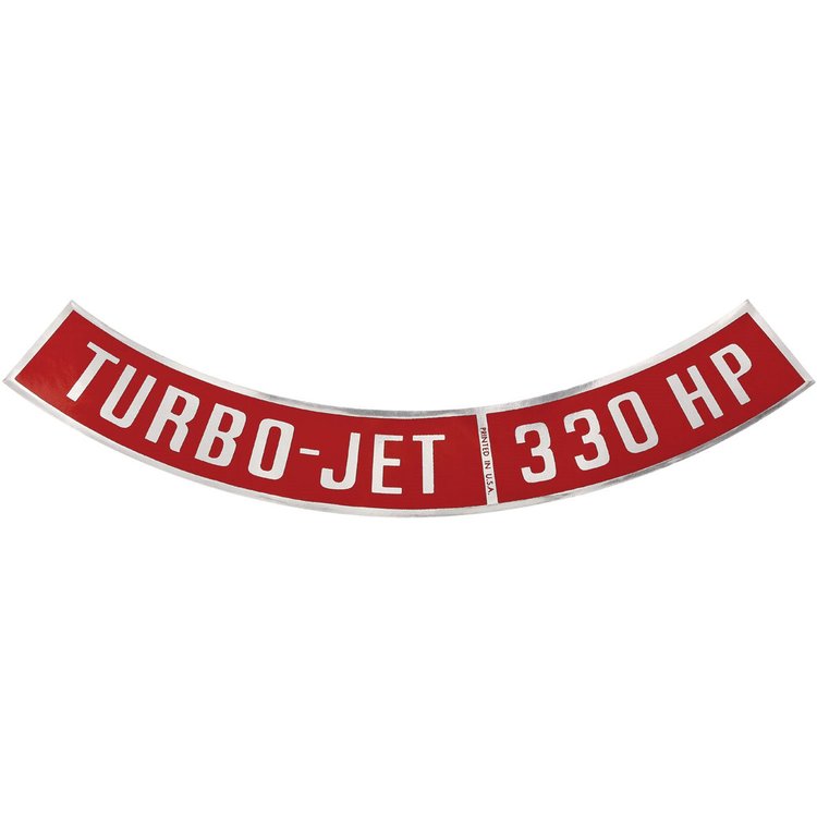 Decal Chevelle/El Camino/Monte Carlo Air Cleaner 330HP Turbo-Jet