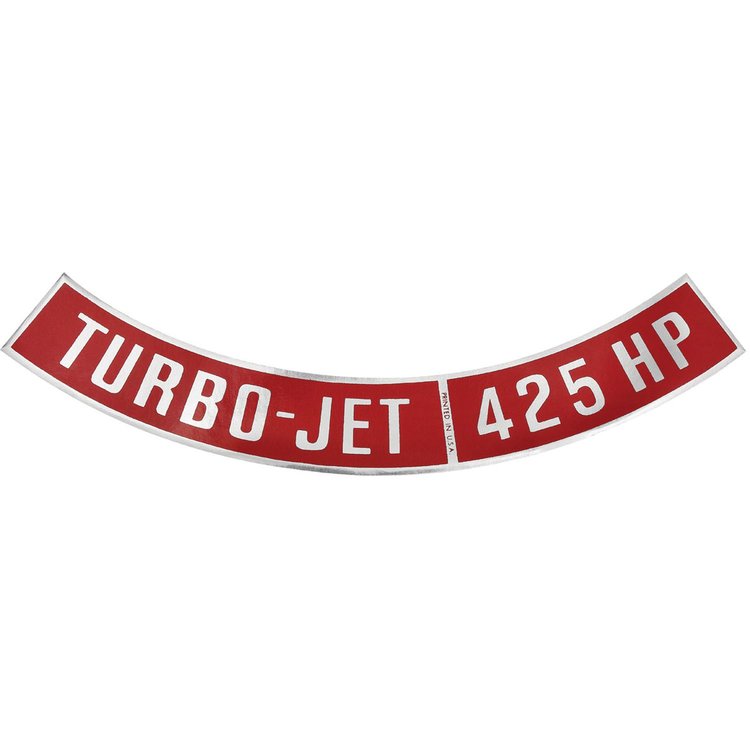 Air Cleaner Decal 1964-77 Chevelle/El Camino Turbo-Jet 425 HP