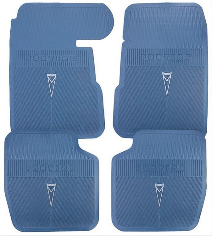 Floor Mats Rubber 1961-63 Bonneville/Catalina/1962-63 Grand Prix Orig. Style