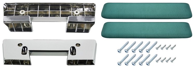 AK14TQ Armrest Base/Pad Kit, Front, 1961-64 Pontiac A-Body/1964 A-Body