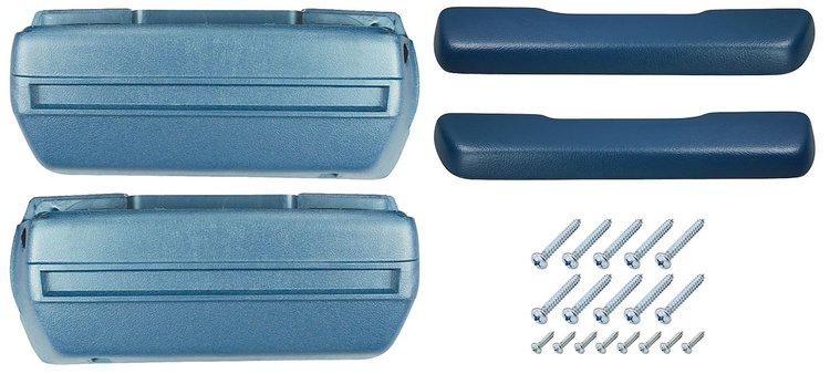 AK16BL Armrest Base/Pad Kit, Front, 1968-72 A-Body