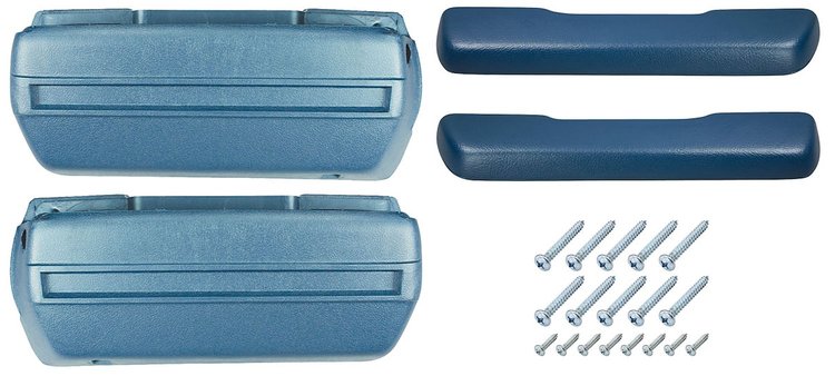 AK16BLGT Armrest Base/Pad Kit, Front, 1968-72 A-Body