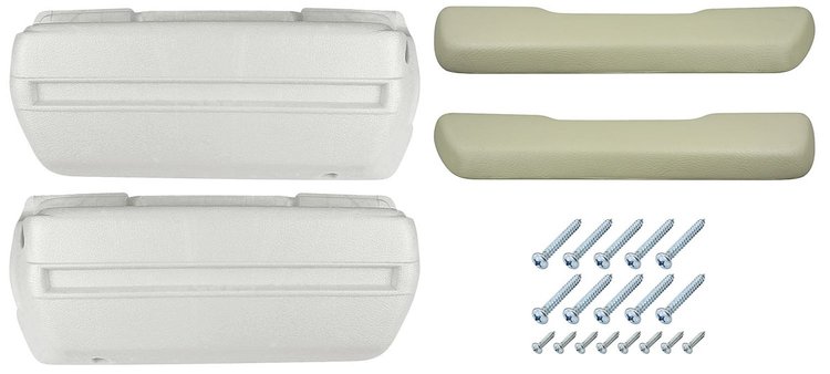 AK16CV Armrest Base/Pad Kit, Front, 1968-72 A-Body