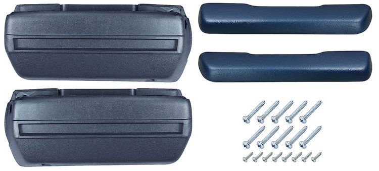 AK16DB Armrest Base/Pad Kit, Front, 1968-72 A-Body