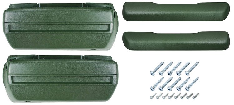 AK16DG Armrest Base/Pad Kit, Front, 1968-72 A-Body