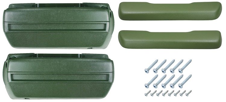 AK16JG Armrest Base/Pad Kit, Front, 1968-72 A-Body