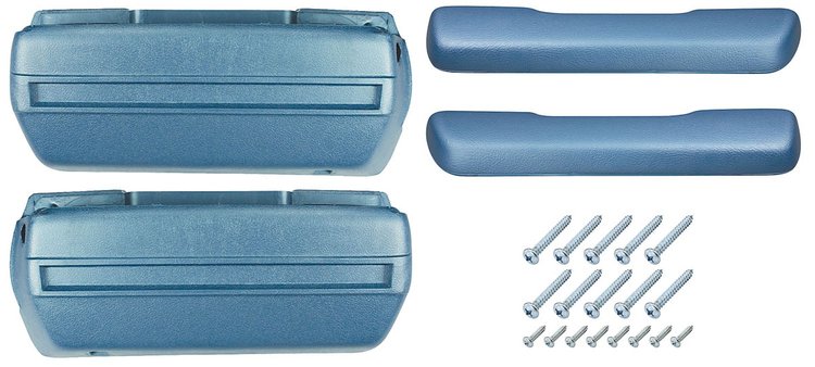 AK16LB Armrest Base/Pad Kit, Front, 1968-72 A-Body