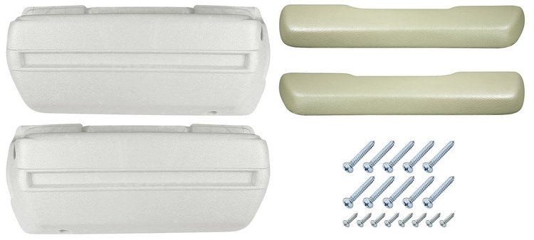 AK16PM Armrest Base/Pad Kit, Front, 1968-72 A-Body