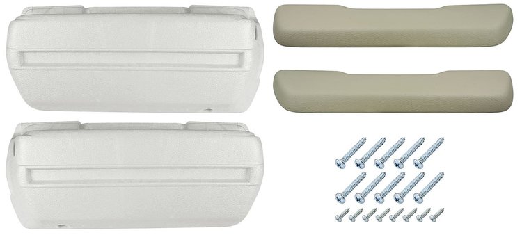 AK16SA Armrest Base/Pad Kit, Front, 1968-72 A-Body