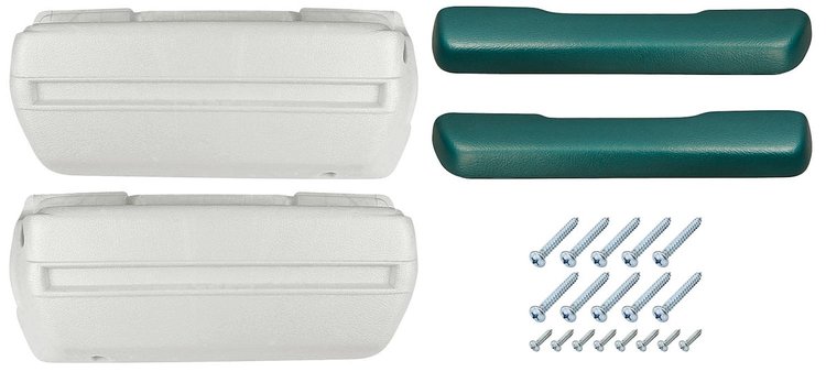 AK16TQ Armrest Base/Pad Kit, Front, 1968-72 A-Body