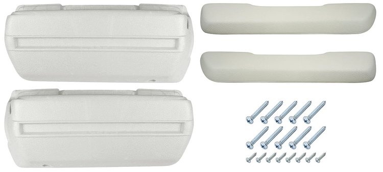 AK16WH Armrest Base/Pad Kit, Front, 1968-72 A-Body