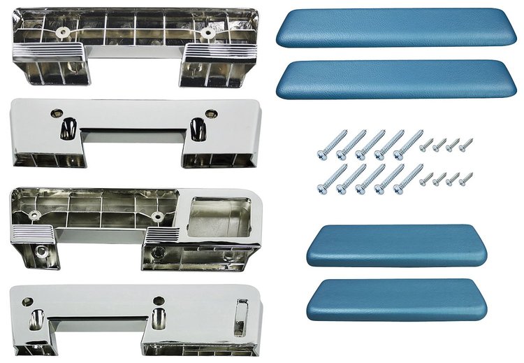 AK17BB Armrest Kit, Front/Rear, 1965-67 A-Body