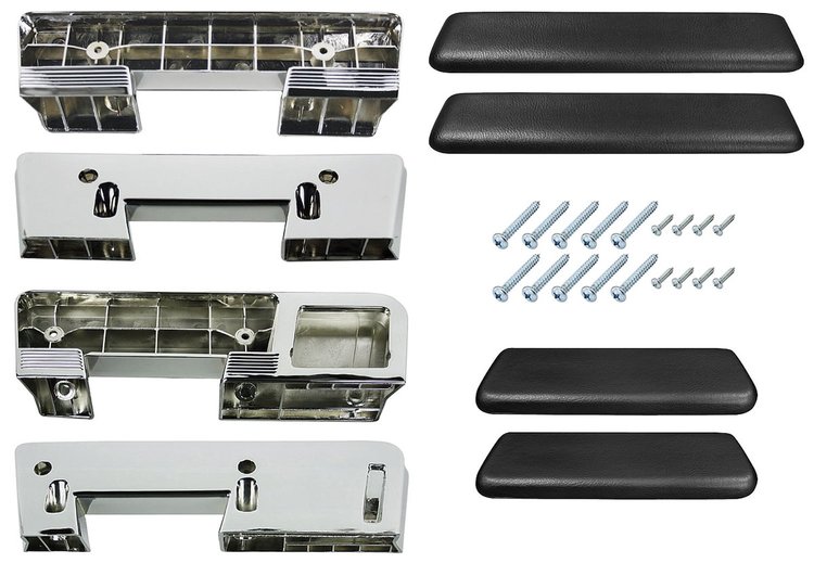 AK17BK Armrest Kit, Front/Rear, 1965-67 A-Body