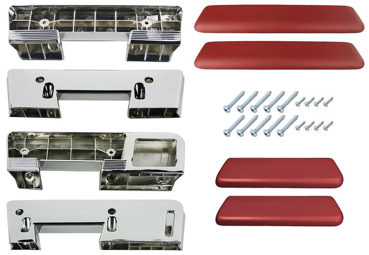 AK17BZ Armrest Kit, Front/Rear, 1965-67 A-Body