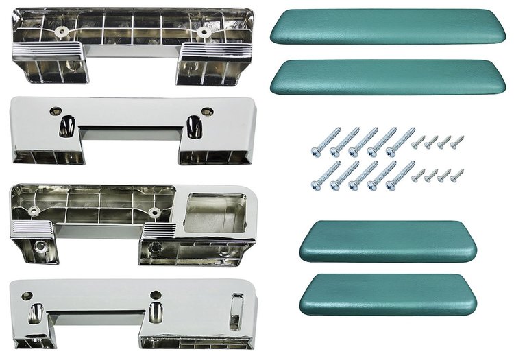 AK17DA67 Armrest Kit, Front/Rear, 1965-67 A-Body