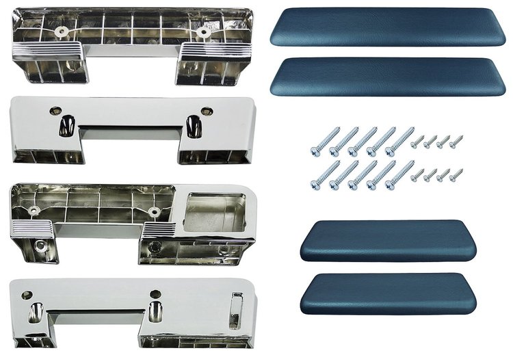 AK17DB Armrest Kit, Front/Rear, 1965-67 A-Body