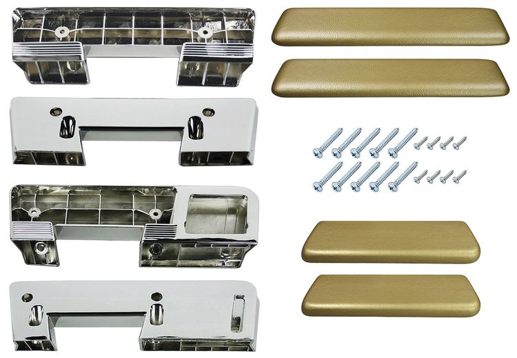AK17GD Armrest Kit, Front/Rear, 1965-67 A-Body