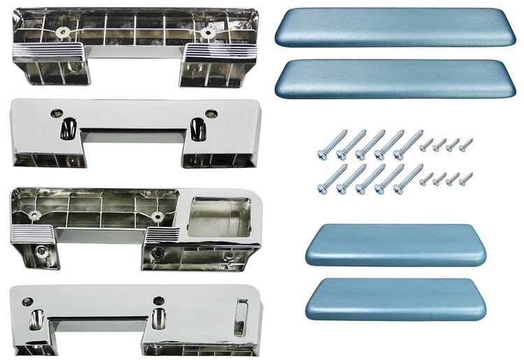AK17LB Armrest Kit, Front/Rear, 1965-67 A-Body