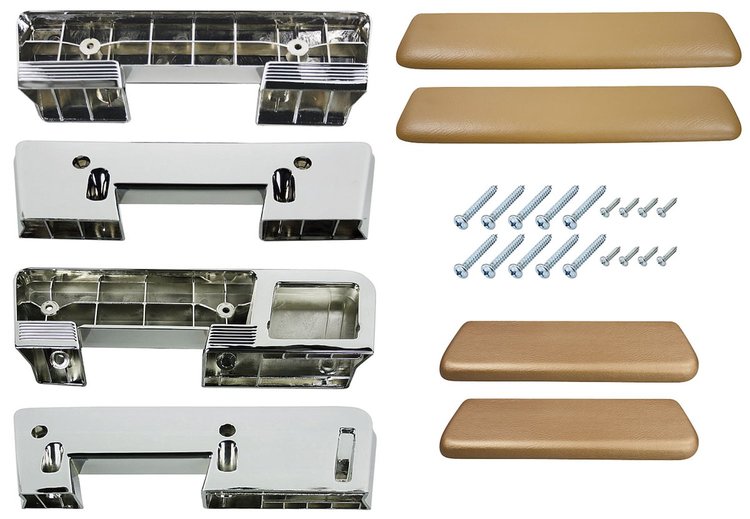 AK17SD Armrest Kit, Front/Rear, 1965-67 A-Body