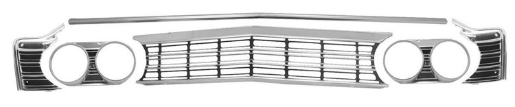 GRILLE KIT, 1967 CHEVELLE