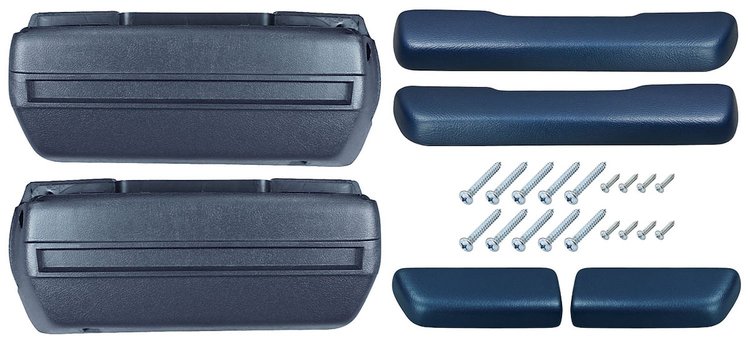 BK16DB Armrest Kit, 1968-69 Front Pads/Bases w/Rear Pads Only