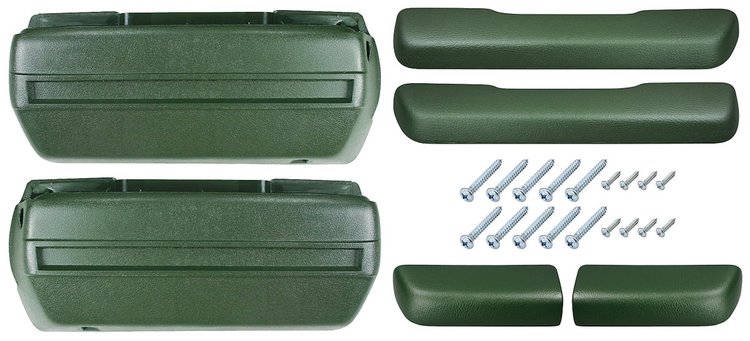 BK16DG Armrest Kit, 1968-69 Front Pads/Bases w/Rear Pads Only
