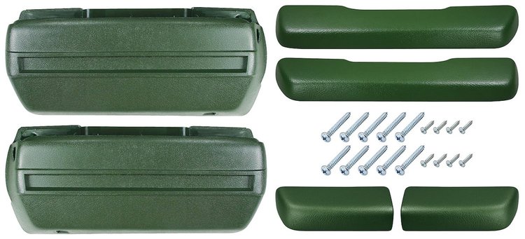 BK16OG Armrest Kit, 1968-69 Front Pads/Bases w/Rear Pads Only