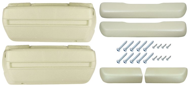 BK16PL Armrest Kit, 1968-69 Front Pads/Bases w/Rear Pads Only