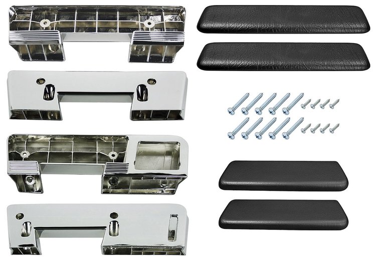 BK17BK Armrest Kit, Front/Rear, 1961-64 A-Body