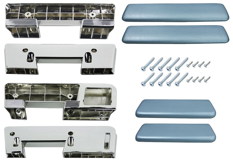BK17LB Armrest Kit, Front/Rear, 1961-64 A-Body