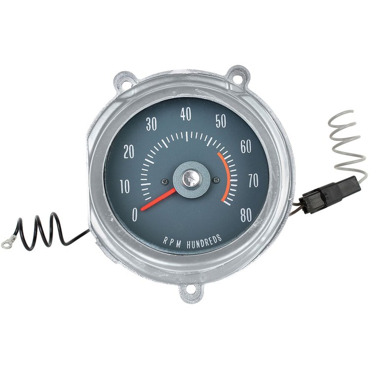 Gauge Tachometer 1968 GTO 5500 Redline In Dash