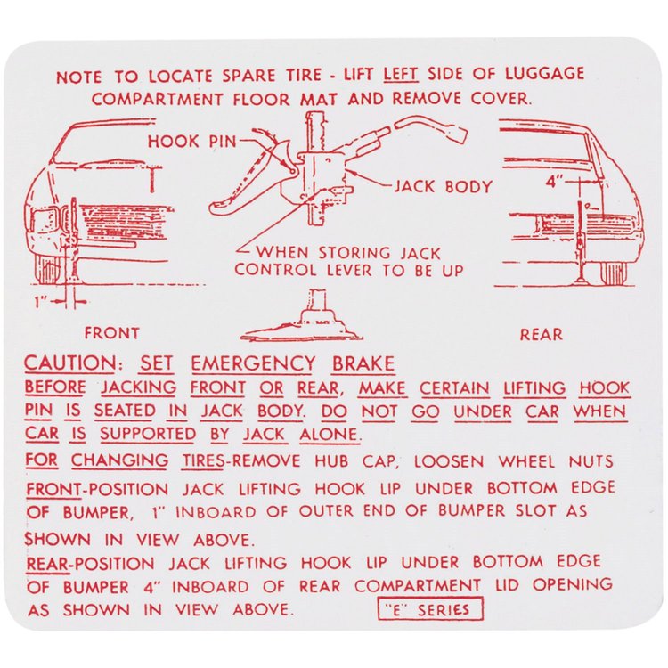 Decal 66-67 Riviera Jack Instruction