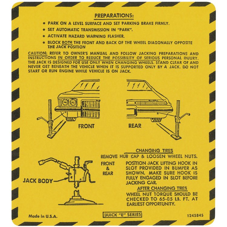 Decal 74 Riviera Jack Instruction