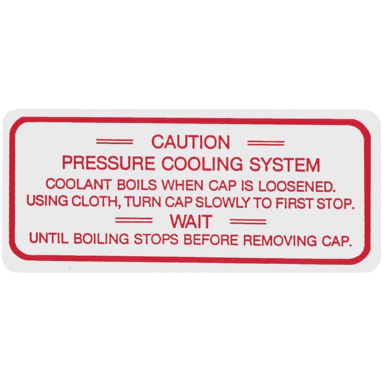 Decal 61 63 Buick Cooling System Aluminum Engine