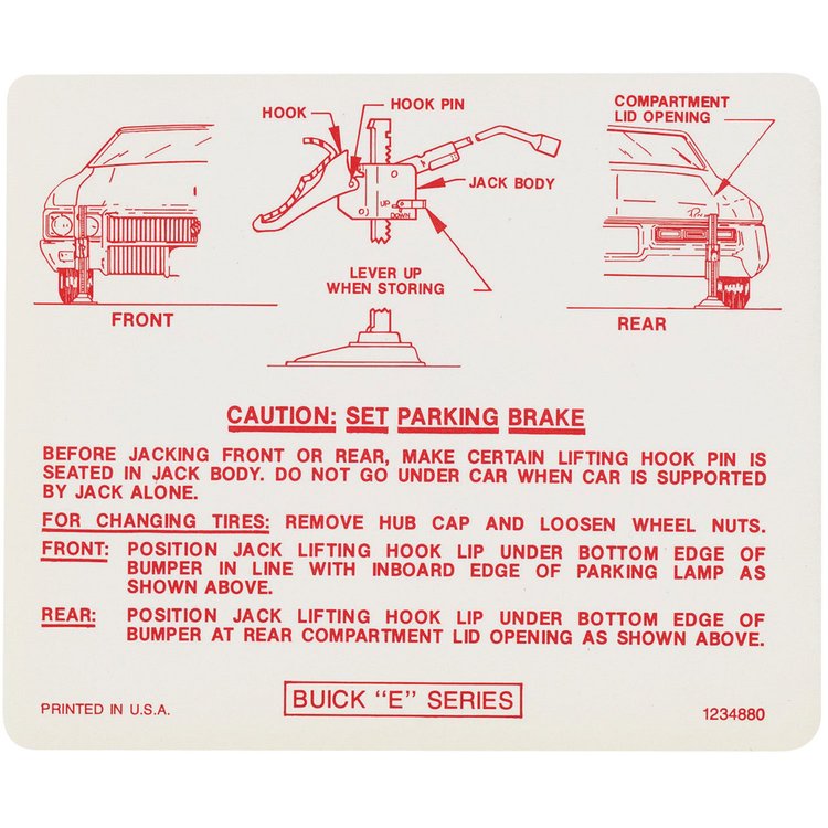 Decal 70 Riviera Jack Instruction