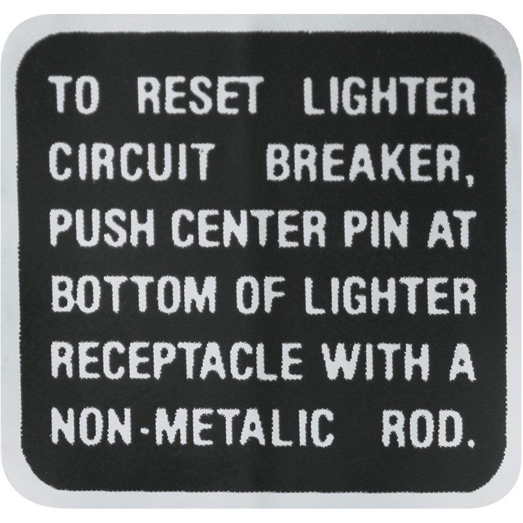 Decal 69 Riviera Lighter Instruction