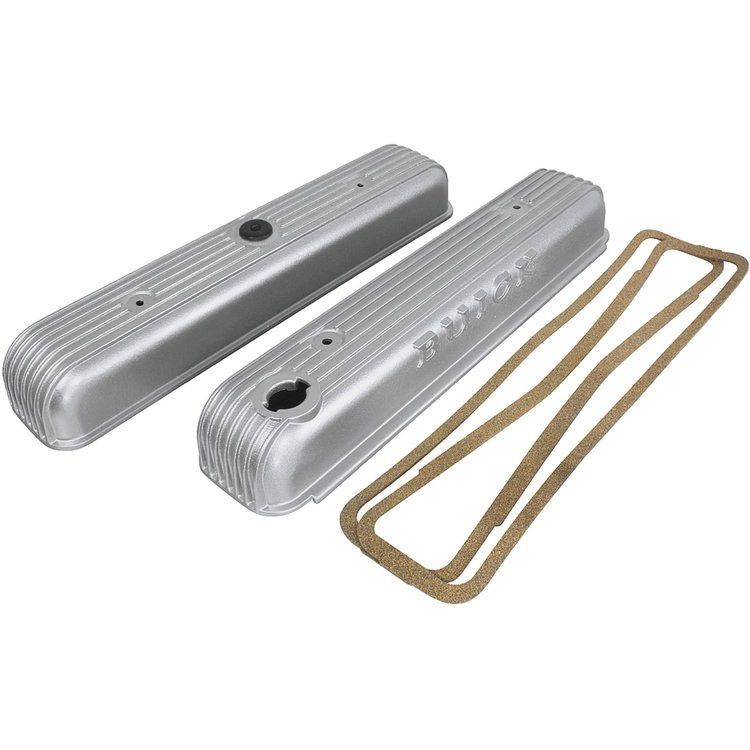 Valve Covers Aluminum 1963-66 Buick 401/425 Finned