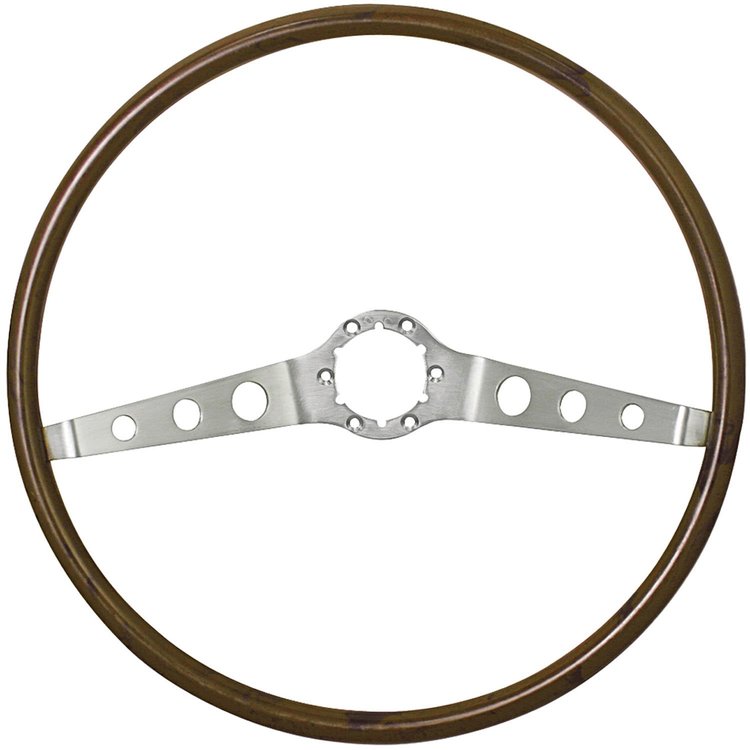 Steering Wheel 2-Spoke 1964-66 CH/EC Simulated Wood