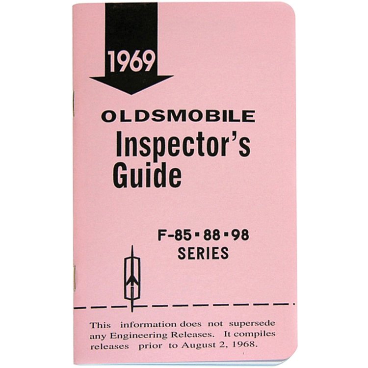 Book Inspectors Guide 1969 Oldsmobile