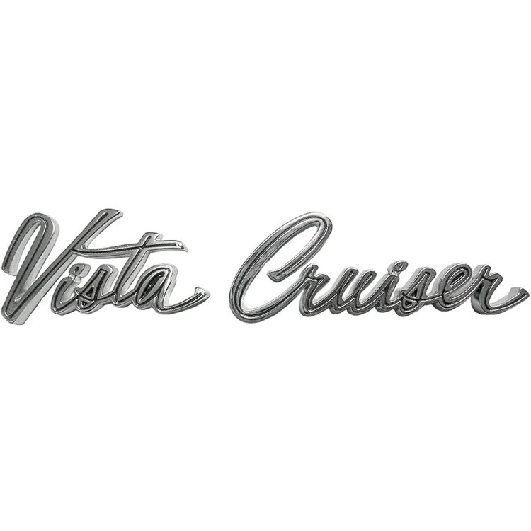 Emblem Fender 1965-69 Cutlass Vista Cruiser Script
