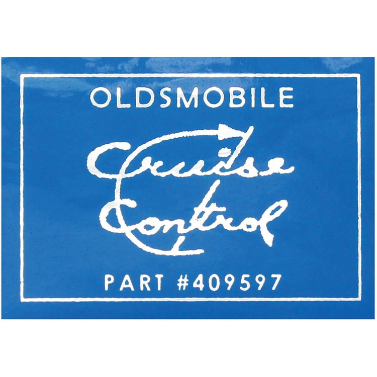 Decal 1972-73 Cutlass Cruise Control
