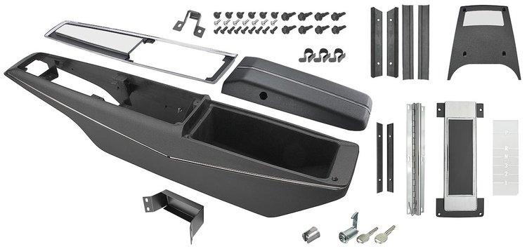 C6872M Center Console Kit for 1971-1972 Chevy Chevelle, El Camino
