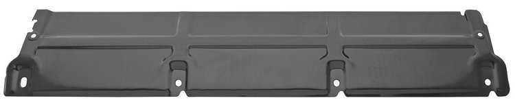 Radiator Top Plate Fits Select 1968-1977 Chevrolet Chevelle, El Camino, Monte Carlo [Black, 4-Bolt]