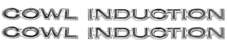 "Cowl Induction" Hood Panel Emblem 1970-72 Chevelle/El Camino SS
