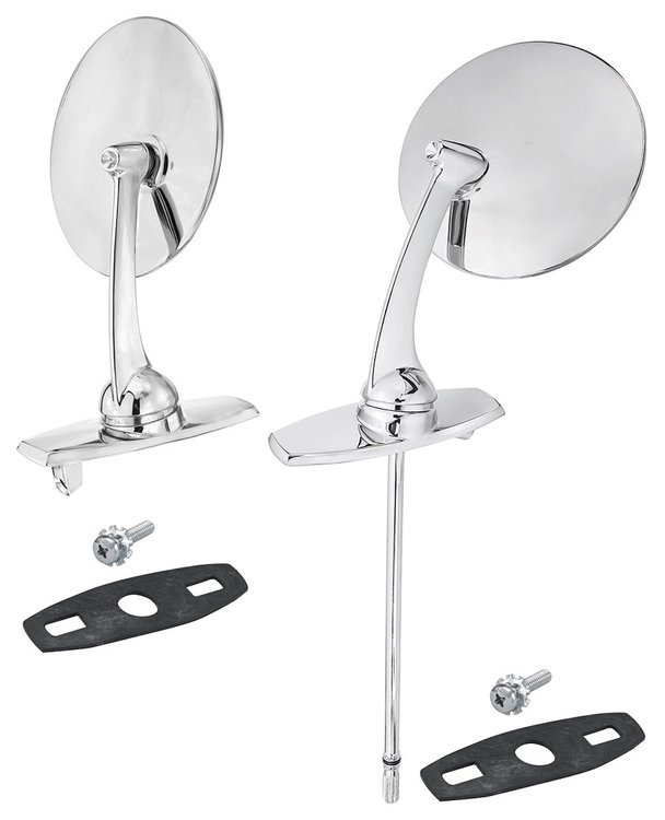CA65150-PR Mirror, 1961-64 Cadillac, Outer, Pair