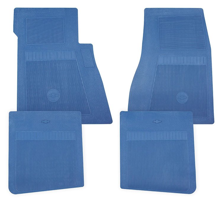 FLOOR MAT SET MEDIUM BLUE