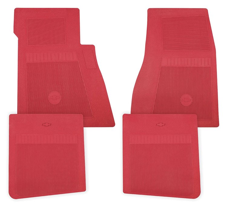 FLOOR MAT SET RED